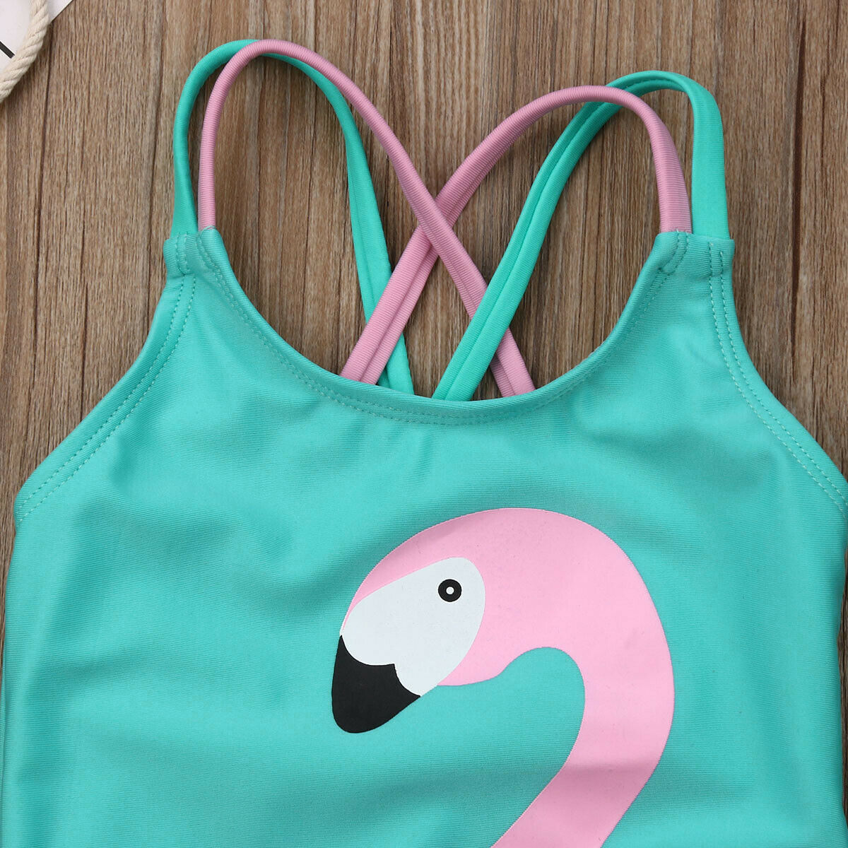 Baby Girl Swimsuit Flamingo Print